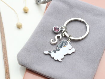 Personalised English Springer Spaniel Keyring Dog Lover Gift, 5 of 11