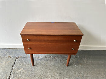 1960s Mid Century Vintage Petite Chest Of Drawers, 7 of 8