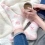 Super Cosy Personalised Slipper Socks Set Of Two, thumbnail 4 of 4