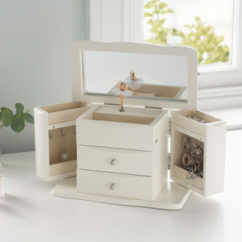 Large Ballerina Wooden Jewellery Box For Girl’s By Jodie Byrne ...