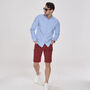 Men's Faro Burgundy Red Shorts, thumbnail 4 of 7