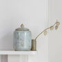 White And Turquoise Glazed Ginger Jar With Lid, thumbnail 1 of 5