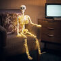 Micro LED Light Up Skeleton Halloween Decoration, thumbnail 7 of 12