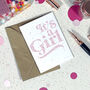 It's A Dotty Girl Plantable Congratulations Card, thumbnail 1 of 3