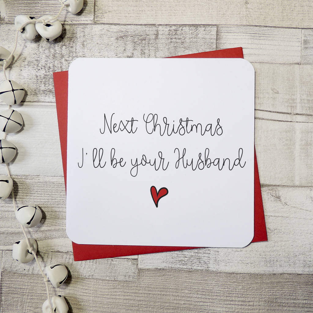 next christmas i'll be your husband script card by parsy card co ...