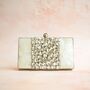 Cairo Silver Mother Of Pearl Clutch, thumbnail 3 of 5