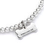 Personalised Pug Sterling Silver Ball Bead Bracelet, thumbnail 4 of 6