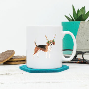 Personalised Dog Christmas Mug, 3 of 8