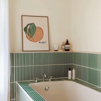 Nice Bum Print Bathroom Wall Art, 2 of 5