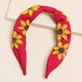 Pink Sunflower Beaded Headband, thumbnail 1 of 2