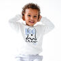 Boo Crew Halloween Embroidered Sweatshirt Jumper Personalised With Child's Name, thumbnail 2 of 5