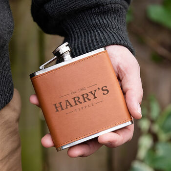 Personalised Name Hipflask Whiskey Gifts For Men Him, 4 of 4
