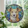 Lurcher Stained Glass Effect Suncatcher, thumbnail 5 of 5