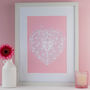 Personalised Family Tree Love Heart Hand Cut Paper Cut, thumbnail 12 of 12