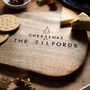 Personalised Christmas Wood And Slate Cheese Board, thumbnail 3 of 7