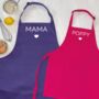 Mother And Child Personalised Matching Aprons, thumbnail 1 of 2
