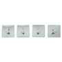 Pack Of Four Chrome Self Adhesive Wall Hooks, thumbnail 3 of 6