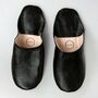 Men's Leather Babouche Slippers, thumbnail 1 of 11
