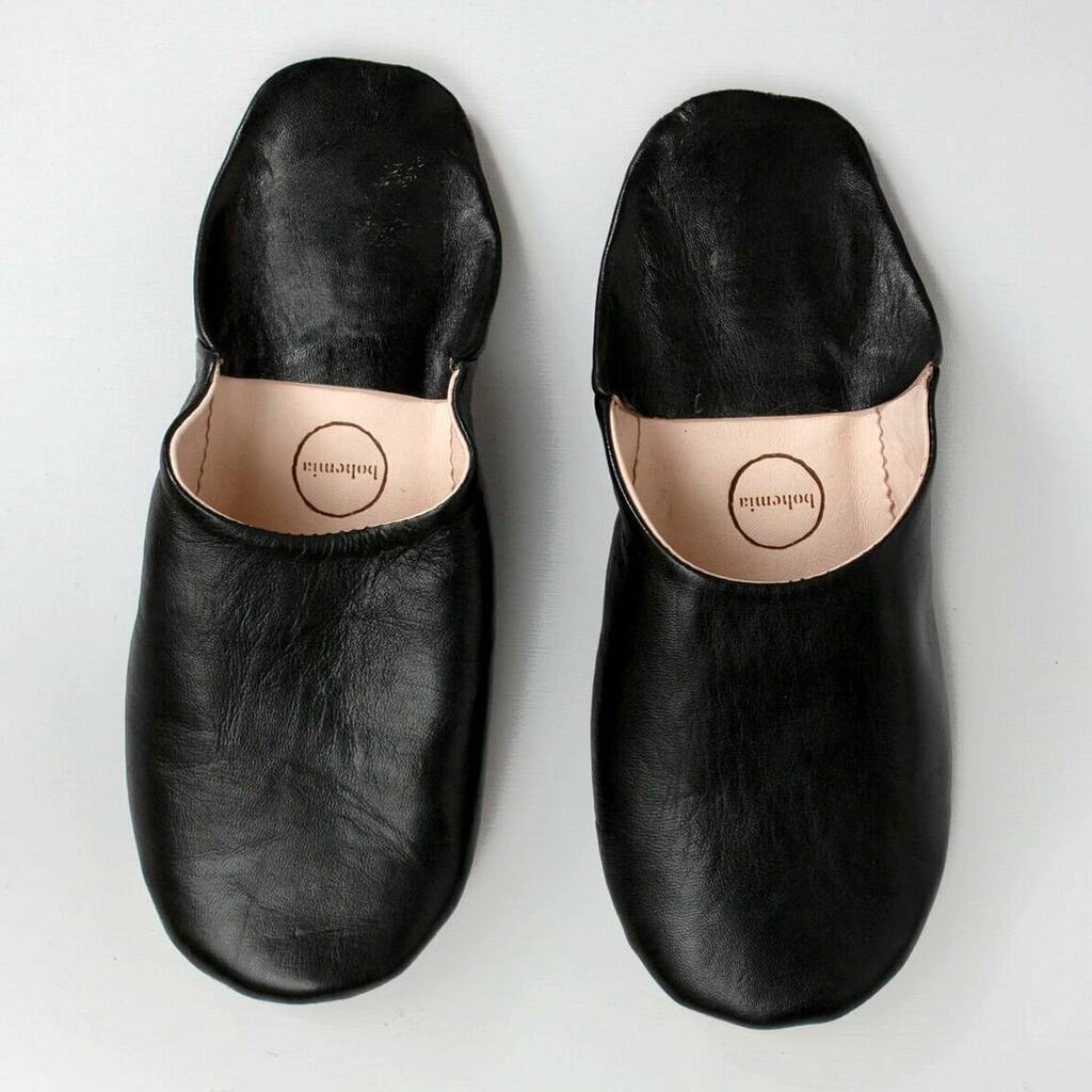 Men's Leather Babouche Slippers, 1 of 10