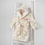 Personalised Woodlands Animal Print Dressing Gown, thumbnail 3 of 7