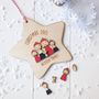 Personalised My Family Christmas Star Decoration, thumbnail 2 of 8