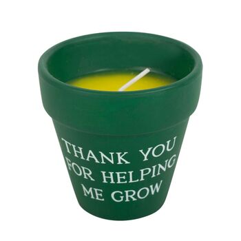 Thank You For Helping Me Grow Citronella Candle, 2 of 5