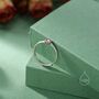 Sterling Silver Very Tiny Garnet Red Cz Heart Ring, thumbnail 4 of 12