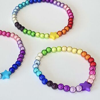 Rainbow Star Bead Bracelet, 5 of 8