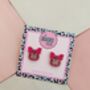 Pig Studs / Farm Animal Jewellery / Cute Resin Animal Studs, thumbnail 2 of 5