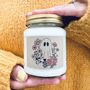 Floral Ghost Candle In Two Seasonal Scents, thumbnail 2 of 3