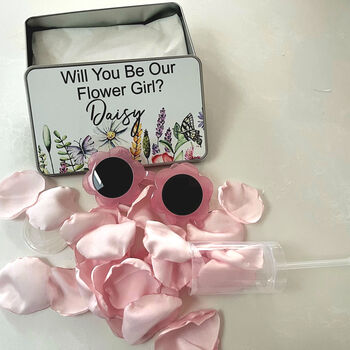 Will You Be Our Flower Girl Tin Proposal Gift, 7 of 8