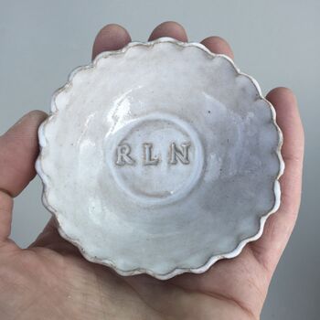 Personalised Wedding Engagement Gift Initials Ring Dish, 7 of 11