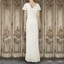 Ivory Draped Neck Gown, thumbnail 2 of 2