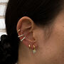 Minimalist Huggie 14k Gold Plated Earrings, thumbnail 5 of 8