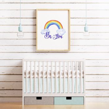 Be You Rainbow Inspirational Print, 2 of 4