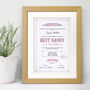 Best Grandmother Personalised Certificate, thumbnail 1 of 4