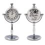 Personalised 22nd Anniversary Silver Colour Desk Clock, thumbnail 1 of 12