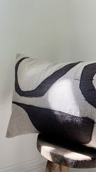 In Preparation | Appliqué Stitch Collage Linen Cushion, 2 of 5