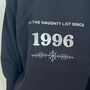 Naughty List Personalised Sweater, thumbnail 3 of 4