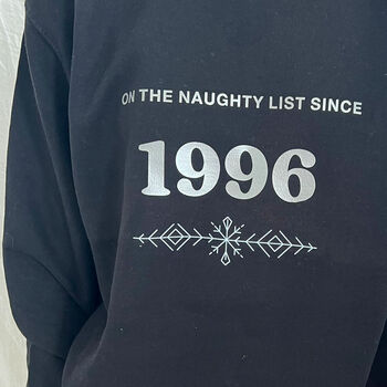 Naughty List Personalised Sweater, 3 of 4