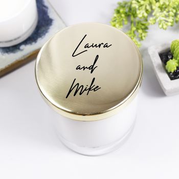 Luxury Scented Candle With Lid For Couples, 2 of 4