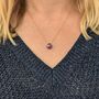 The Nugét Ruby July Birthstone Necklace, Gold, thumbnail 2 of 6