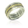 925 Silver And Gold Plated Band Ring, thumbnail 2 of 5