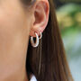 Sterling Silver Chunky Twisted Hoop Earring, thumbnail 2 of 4