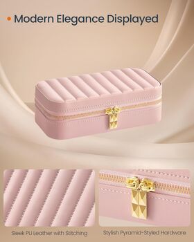 Travel Jewellery Case Portable Jewellery Box, 5 of 6