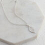 Dainty Leaf Fingerprint Charm, thumbnail 2 of 5