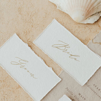 Gold Calligraphy Place Name Cards, 7 of 7