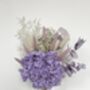 Purple Hydrangea Dried Flower Posy With Jar, thumbnail 5 of 7