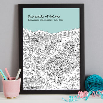 Personalised Galway Graduation Gift Print, 5 of 9