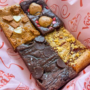Vegan Valentines Brownie And Cookie Bar Box, 2 of 6